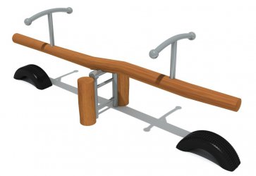  金沙990游乐木质双人儿童跷